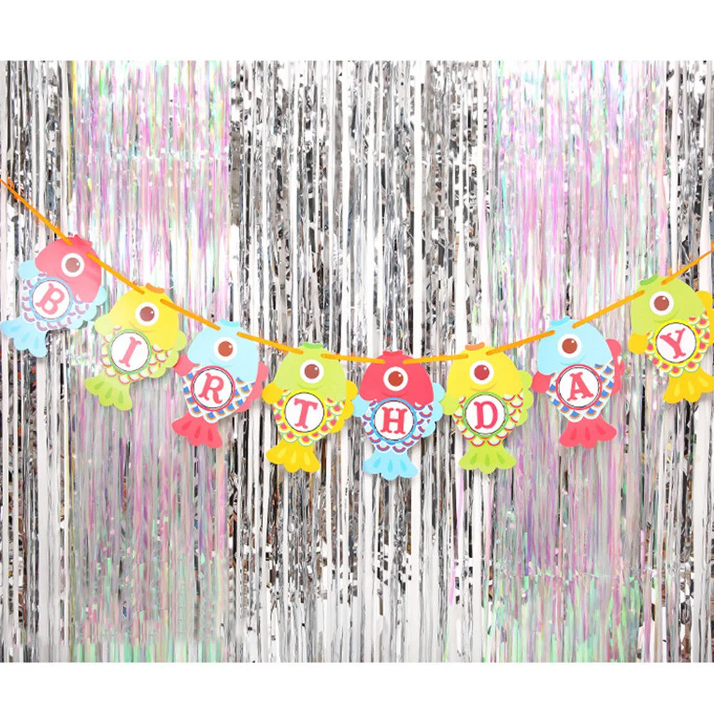 

1x2m Tinsel Curtain Foil Fringe Backdrop Sparkle Decor for Wedding Birthday Party Christmas Stage Background Disco Shower