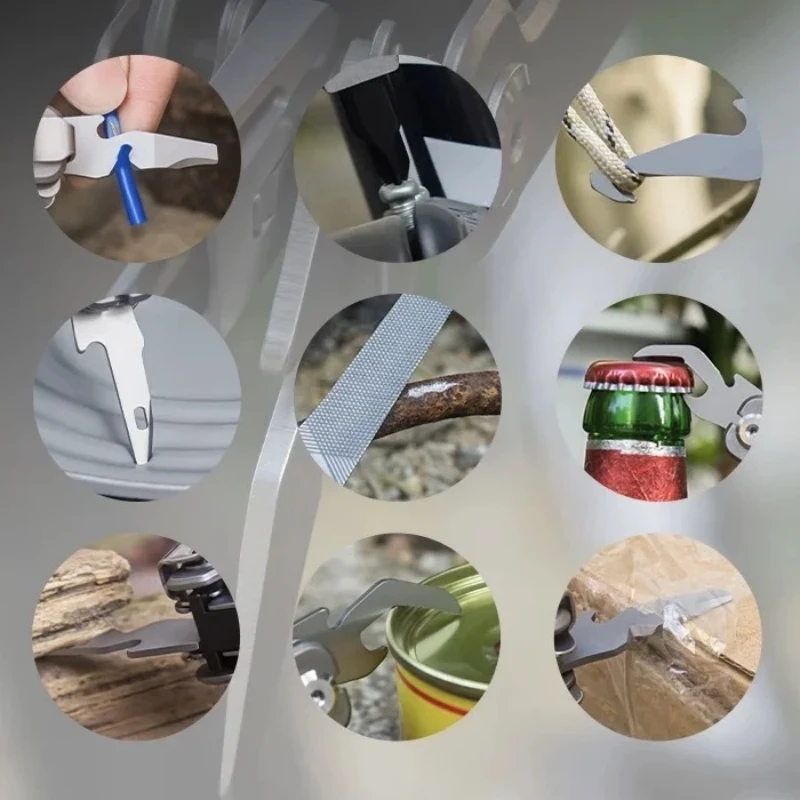 

BHBT 20 IN 1 Ark Titanium Alloy Multitool Pliers EDC Outdoor Camping Survival Multi functional Tool Pliers Multi Tool With Bits