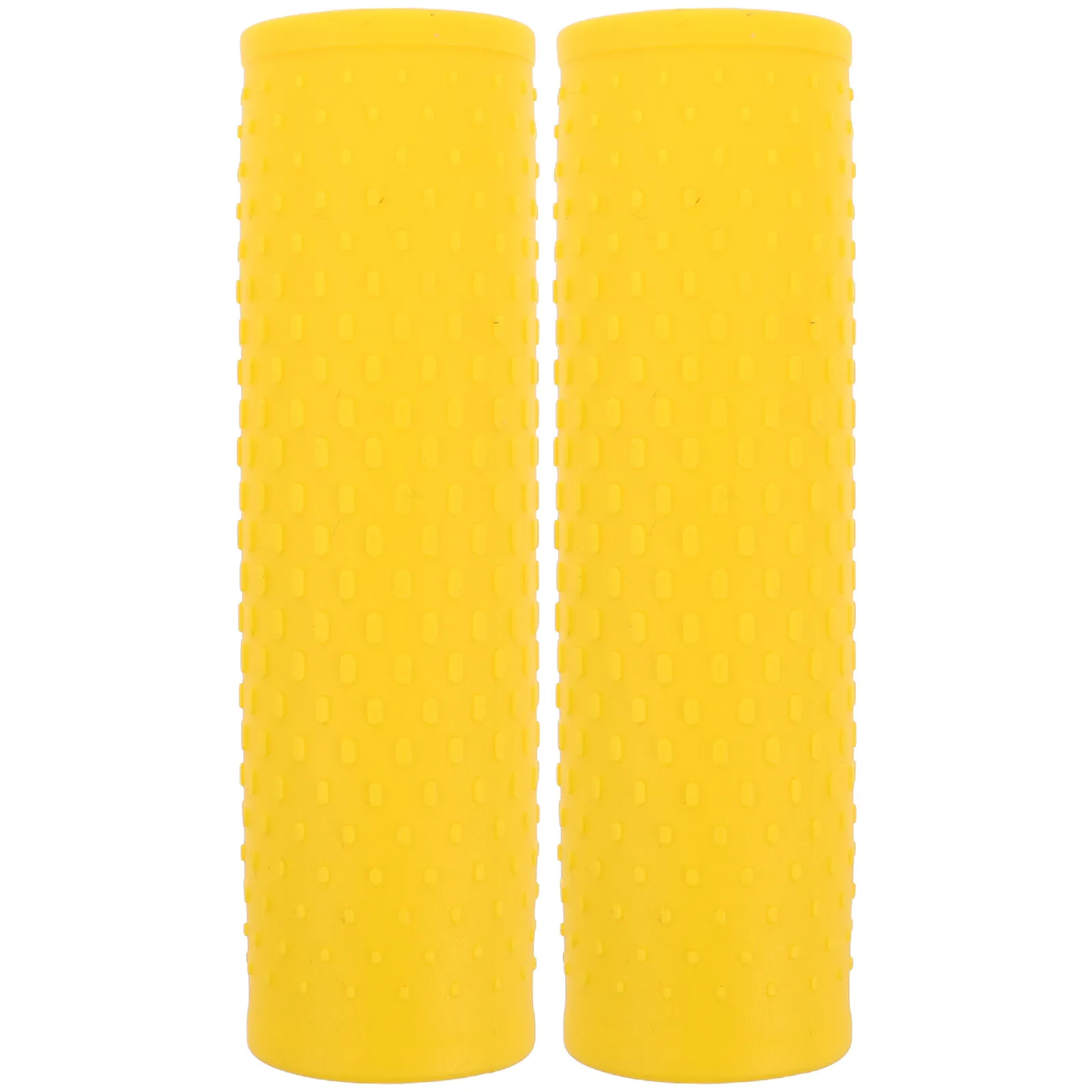 

2 шт. Желтые универсальные нескользящие резиновые накладки на руль для электросамокатов, удобные сменные аксессуары для велосипедов