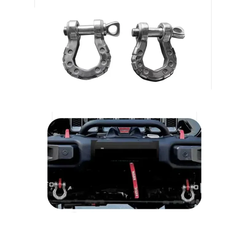 Stainless Steel Universal 4x4 Power Conversion Kit D-Ring Buckles Tow Hooks For Off-Road Vehicles And Pickup Trucks