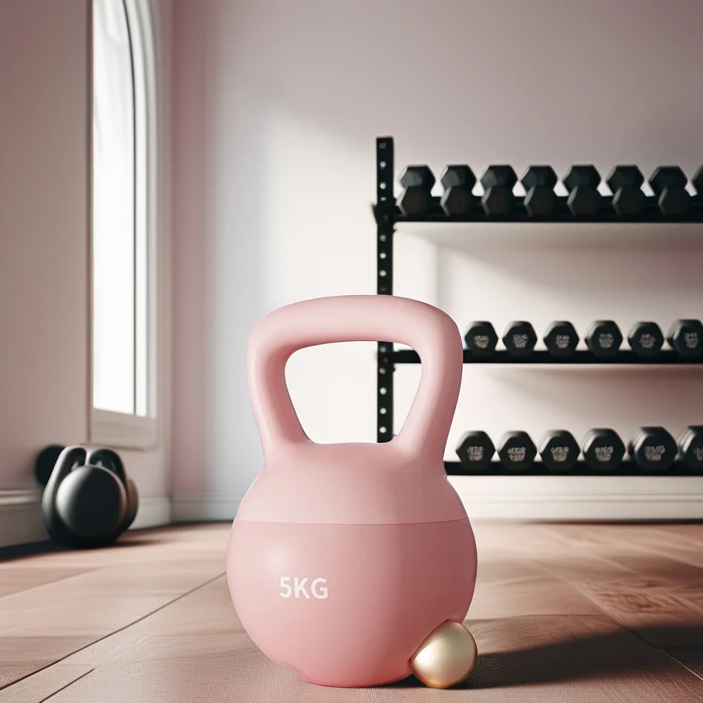 Gym Fitness Equipment PVC & Steel Sand-Filled Kettlebells for Hip and Arm Training Soft Anti-Drop Kettlebells Free Weights