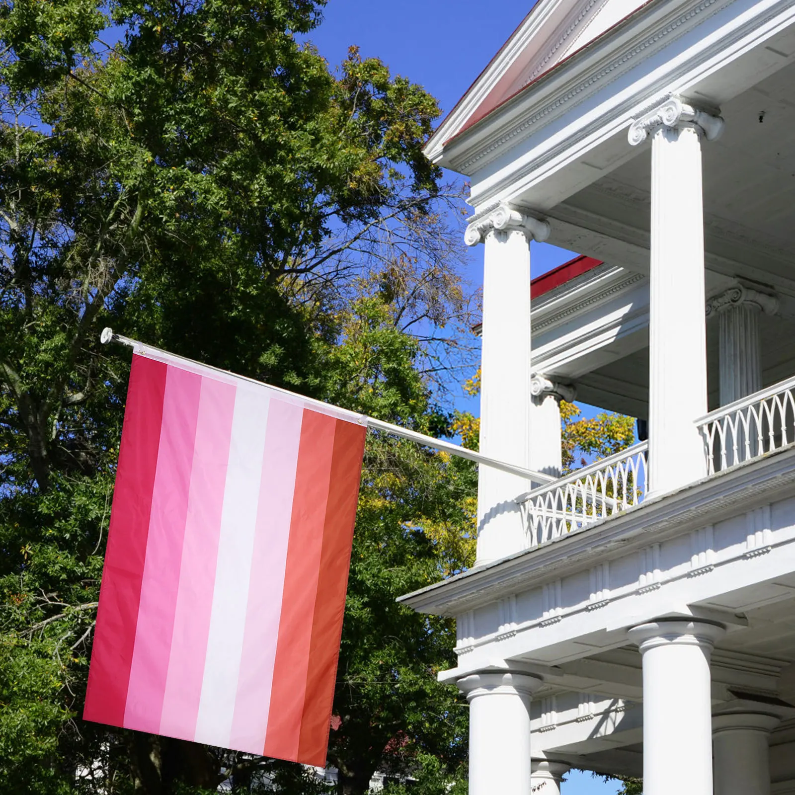 

Large Durable Lesbian Polyester Pride Banner Outdoor Indoor Decoration Vivid Colors Gay