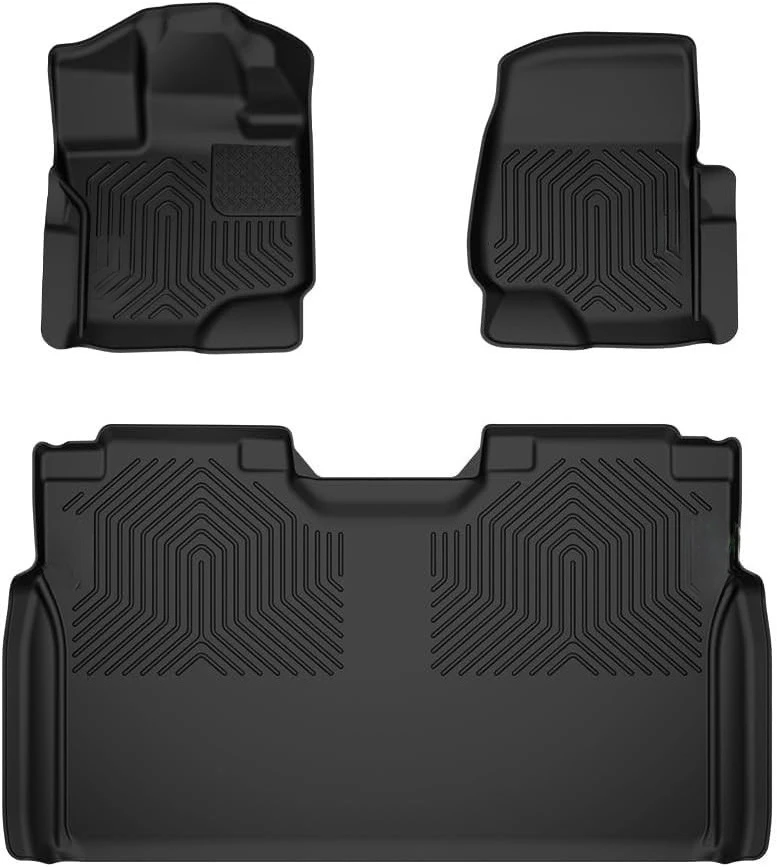 

TPE Floor Mats Fit For Ford F150 Super Crew 2015-2025 Cargo Liners All Weather