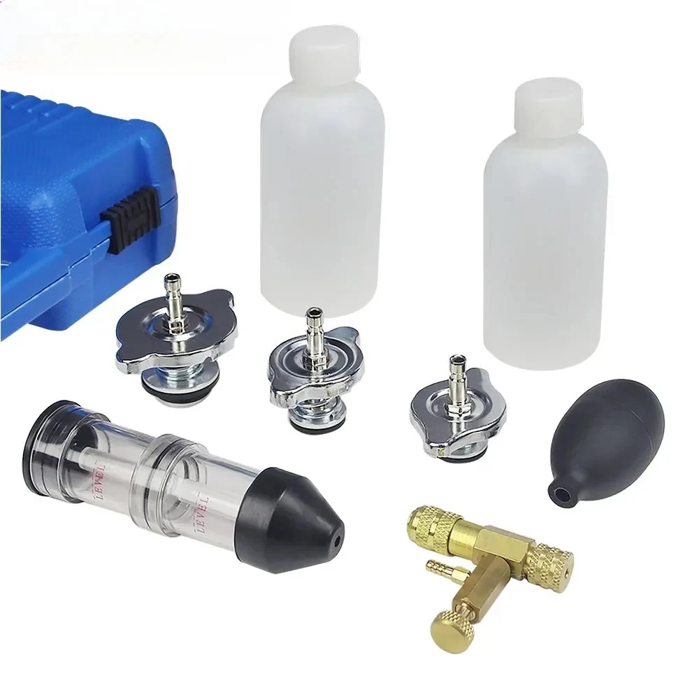 CO2 cylinder head gasket Lecktpruefer Leak detector leak detector check test Kit With 3 Bayonet Adapters For Audi BMW Ford VW