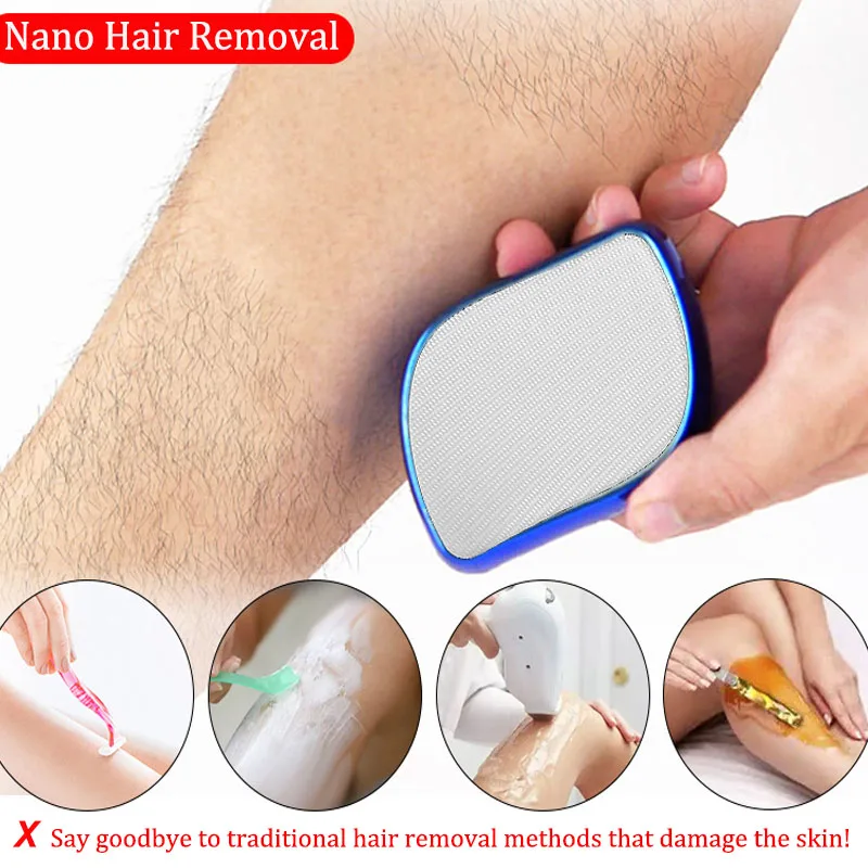 Nano kristal epilatör tüy dökücü sakız adam kadın epilasyon silgi ağrısız Painless l Hop taş epilasyon vücut peeling