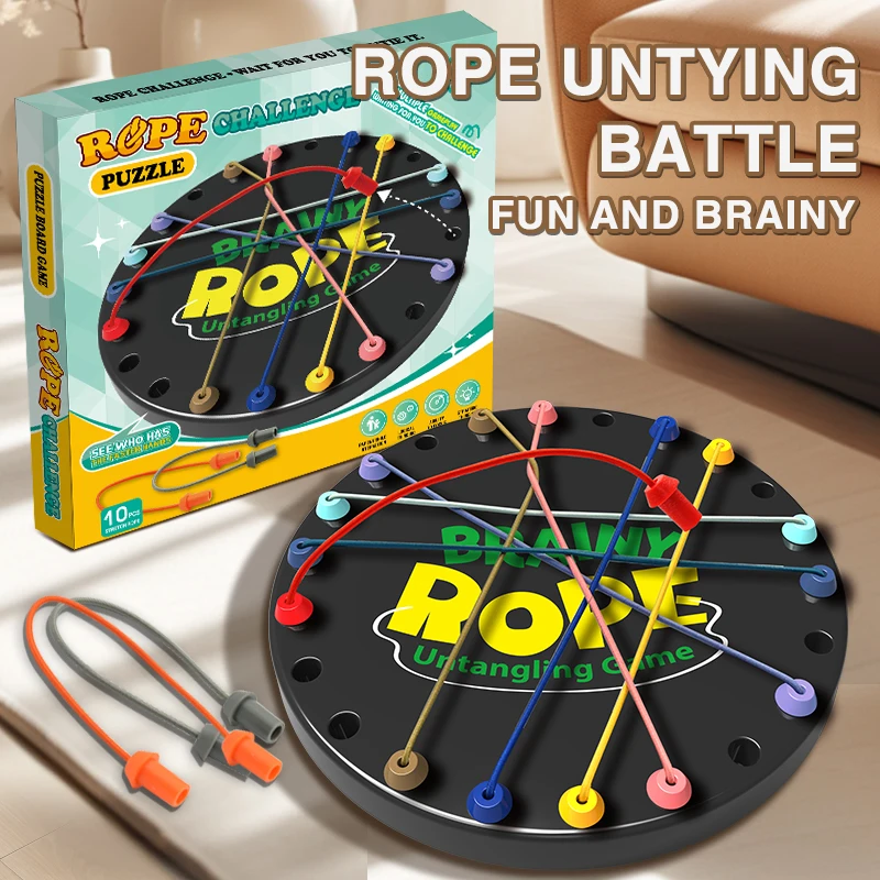 حل تحديات الحبل: زراعة التفكير المنطقي للأطفال في ألعاب الألغاز، تركز على فتح الألعاب من خلال ألعاب الطاولة