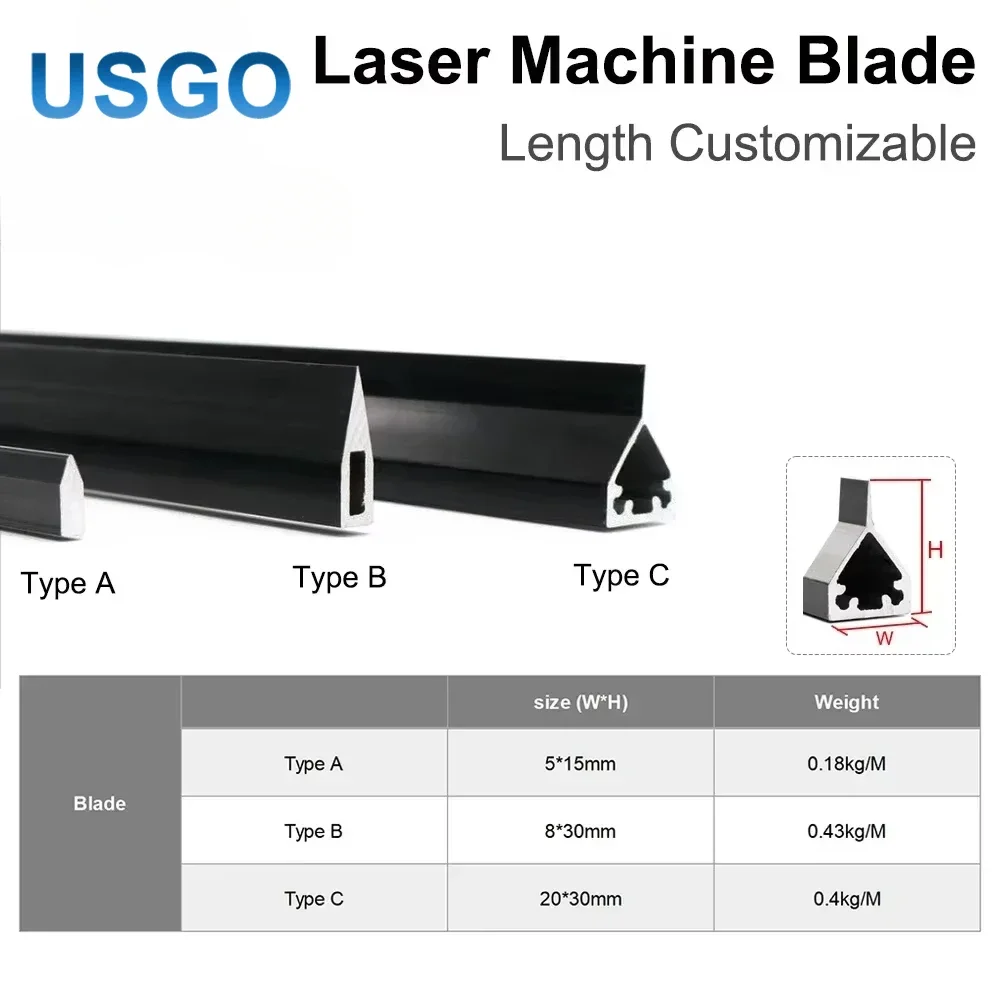 

High Quality Aluminum Blade Tool Workbench Surface Knife Strip for CO2 Laser Cutting Engraving Acrylic Material