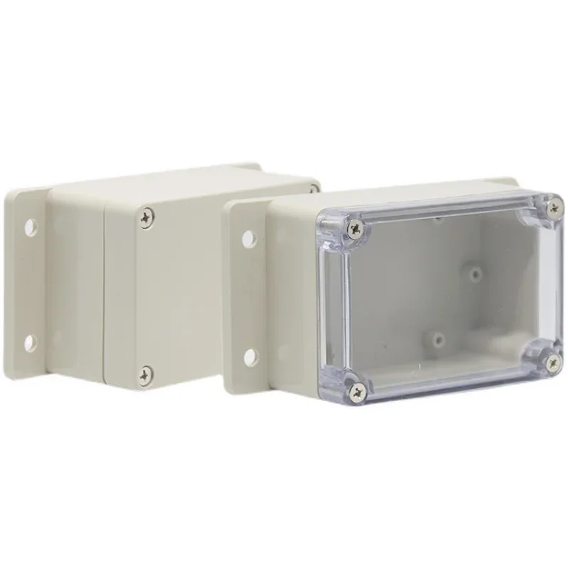 Outside Transparent Cover Plastic Waterproof Box ABS Monitoring Outdoor Junction Box Rainproof Sealed Switch Case  Project Box image 4