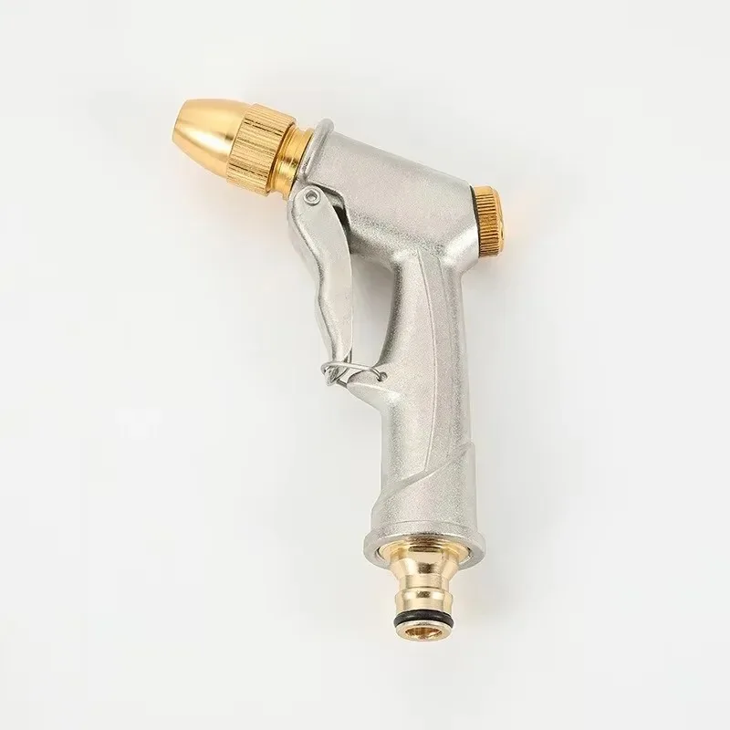 غسيل السيارات البخاخ رش فوهة نحاسية خرطوم حديقة الأنابيب الحديقة لأداة غسيل السيارات بنادق المياه ارتفاع ضغط بندقية رذاذ الماء المعادن