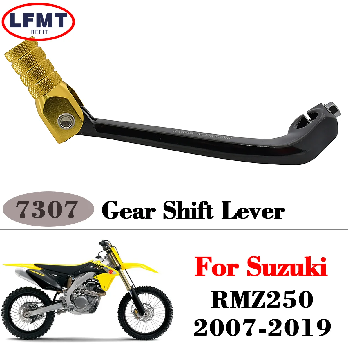 

Motorcycle CNC Aluminum Folding Gear Shift Shifter Lever For SUZUKI RMZ250 RMZ 250 Dirt Bike Universal Accessories 2008-2020