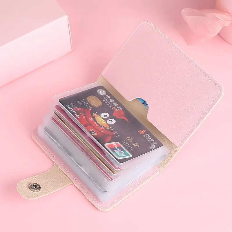 Whosale Sanrio Hello Kitty Kuromi Cartoon Portable ID Card Holder with Buckle Closure, Multi-Card Storage Wallet Cute Coin Purse