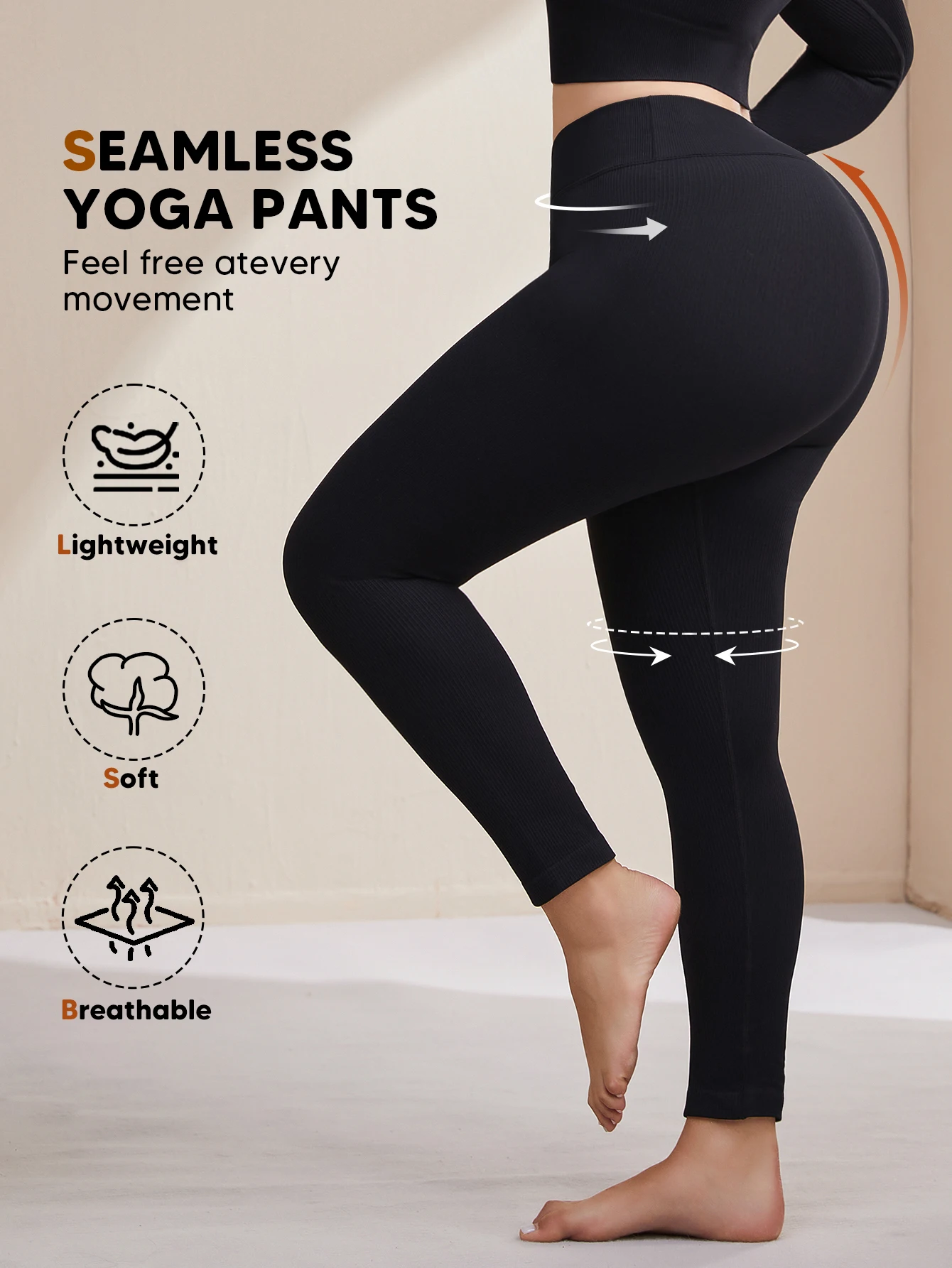 Hoog getailleerde legging voor dames - Geen doorzichtige buikcontrole Fietsen Workout Yoga atletische broek