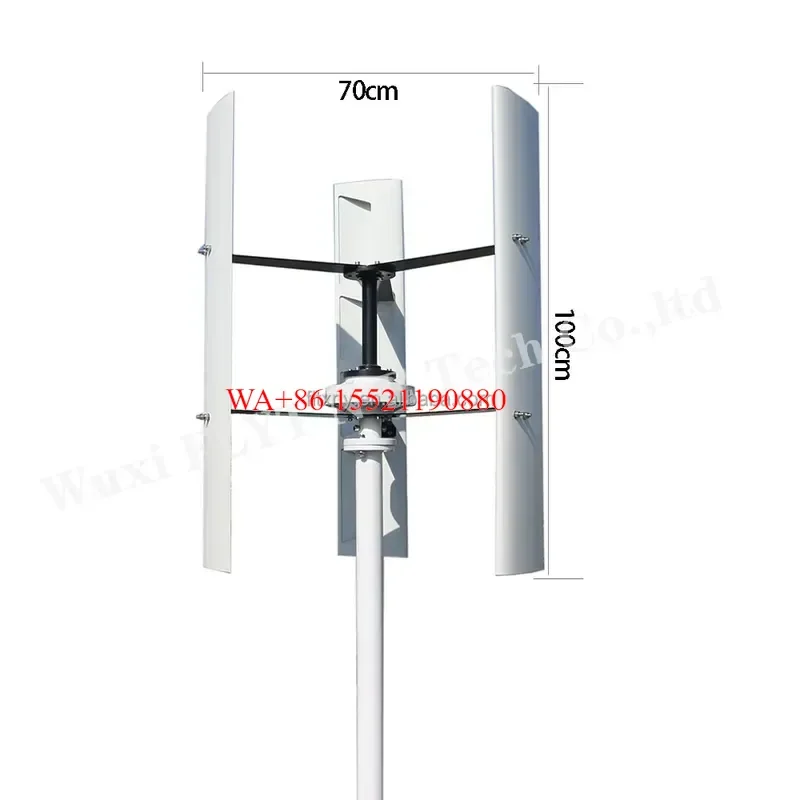 WMWMNU for Light Pole Wind Turbine Generator System Home Use 24V 48V Vertical Axis 3Kw 5Kw 8Kw 1Kw Wind Turbines 10000W