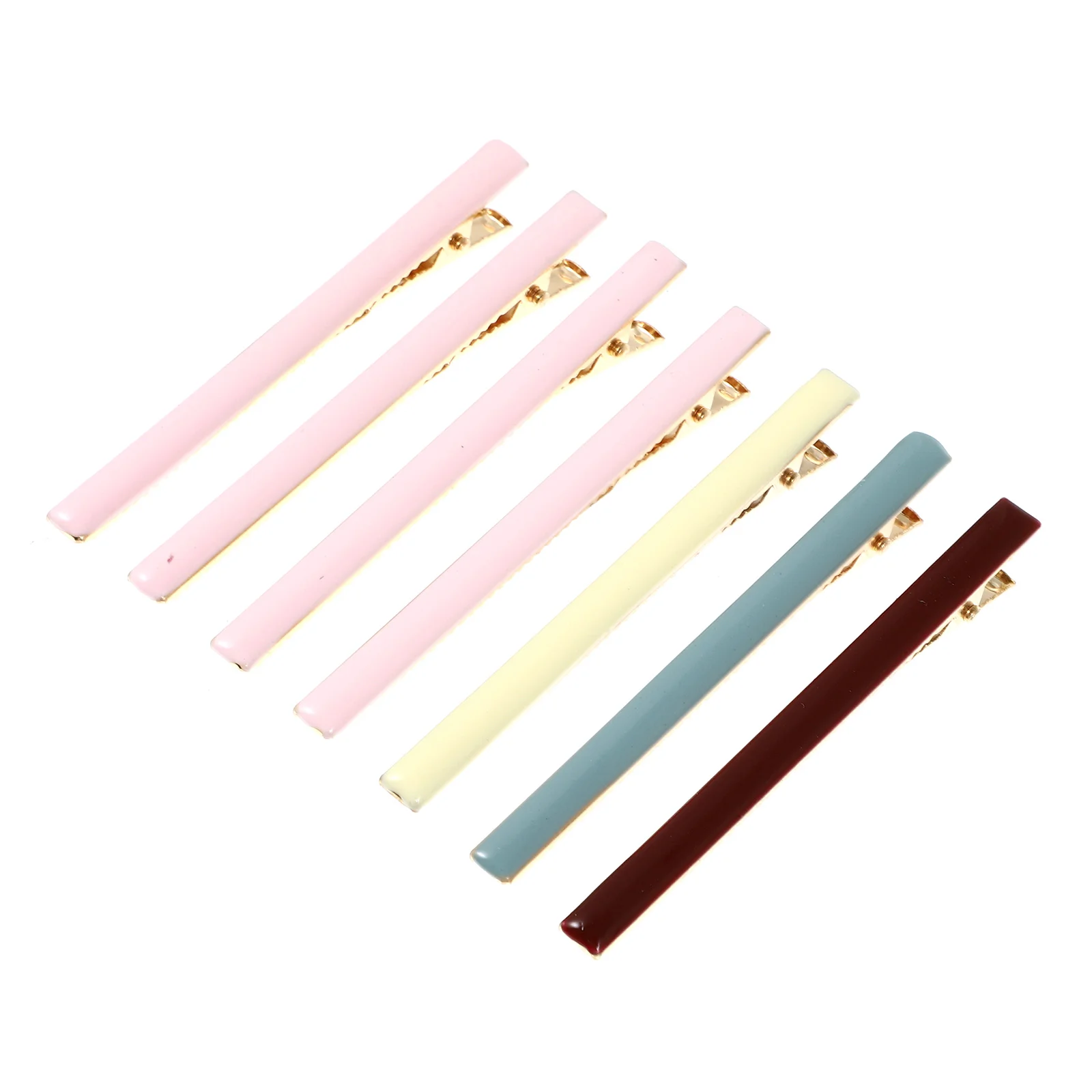 7pcs Long Pattern Hair Clips Clip Hair Barrettes Simple Bobby Pin Hair for Ladies and Women (Mixed Color)