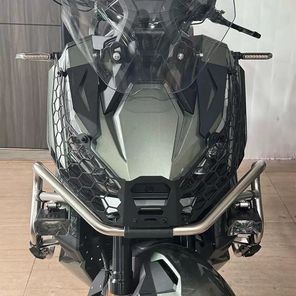 【Good Quality】For ZONTES 368G headlight cover protection net quick release headlight net protection net fender for zontes 368g