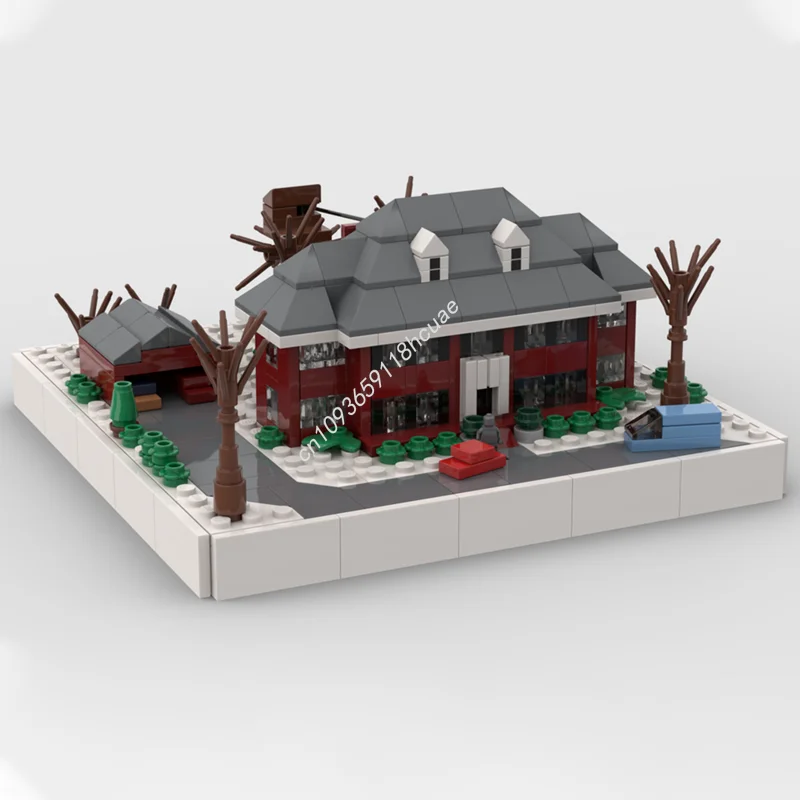 645 قطعة MOC City McCallister House-Home Alones Street Views نموذج اللبنات التراص الطوب لعبة أطفال إبداعية هدية لتقوم بها بنفسك
