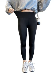 Spring New Leisure Shark Leggings Pants Women's Slim Tight-Fitting Elastic High Waist Black Sports Fitness Leggings