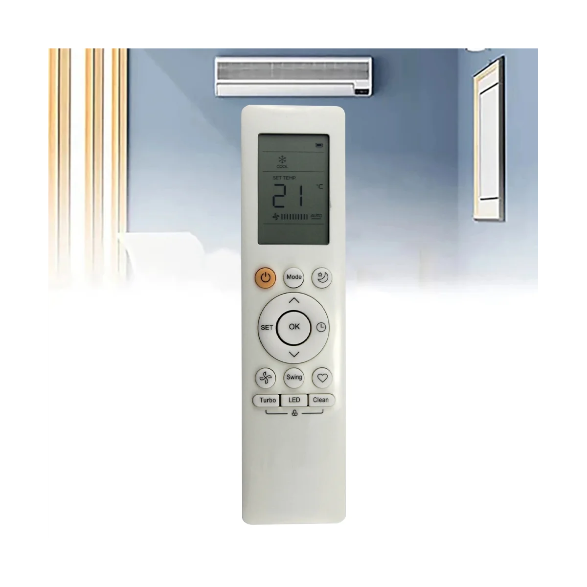 Télécommande de climatisation pour climatiseur Midea, télécommande de remplacement, RG10B B, BGEF