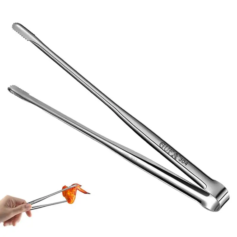 Barbeque Tongs Heavy Duty Stainless Steel Kitchen BBQ Tongs versatile Long Grill Tongs Meat Cooking Utensils For BBQ Baking