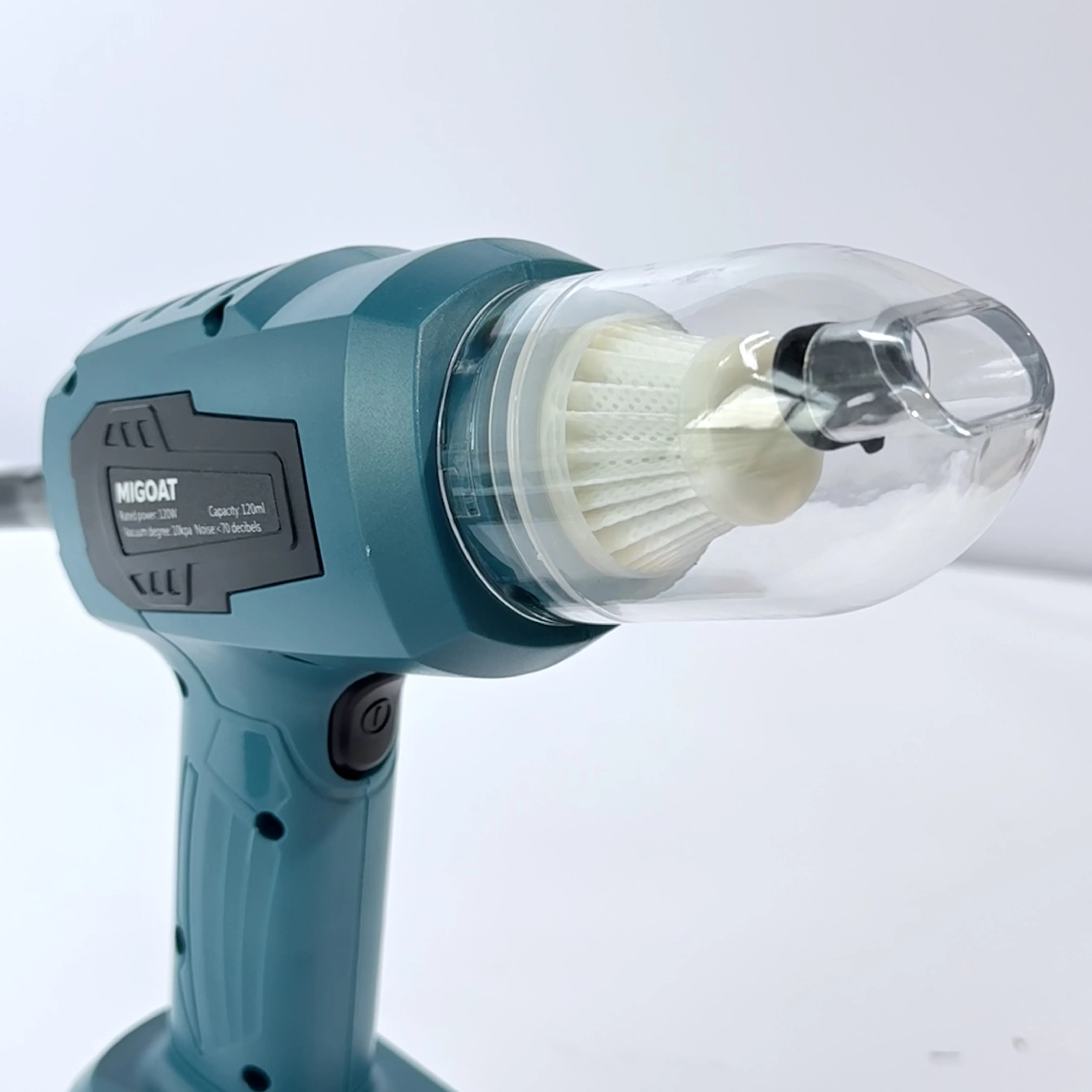 مكنسة كهربائية MIGOAT 2 في 1، منفضة كهربائية شفط قوية 10 كيلو باسكال، منفاخ غبار الكمبيوتر، لبطارية ماكيتا 18-21 فولت