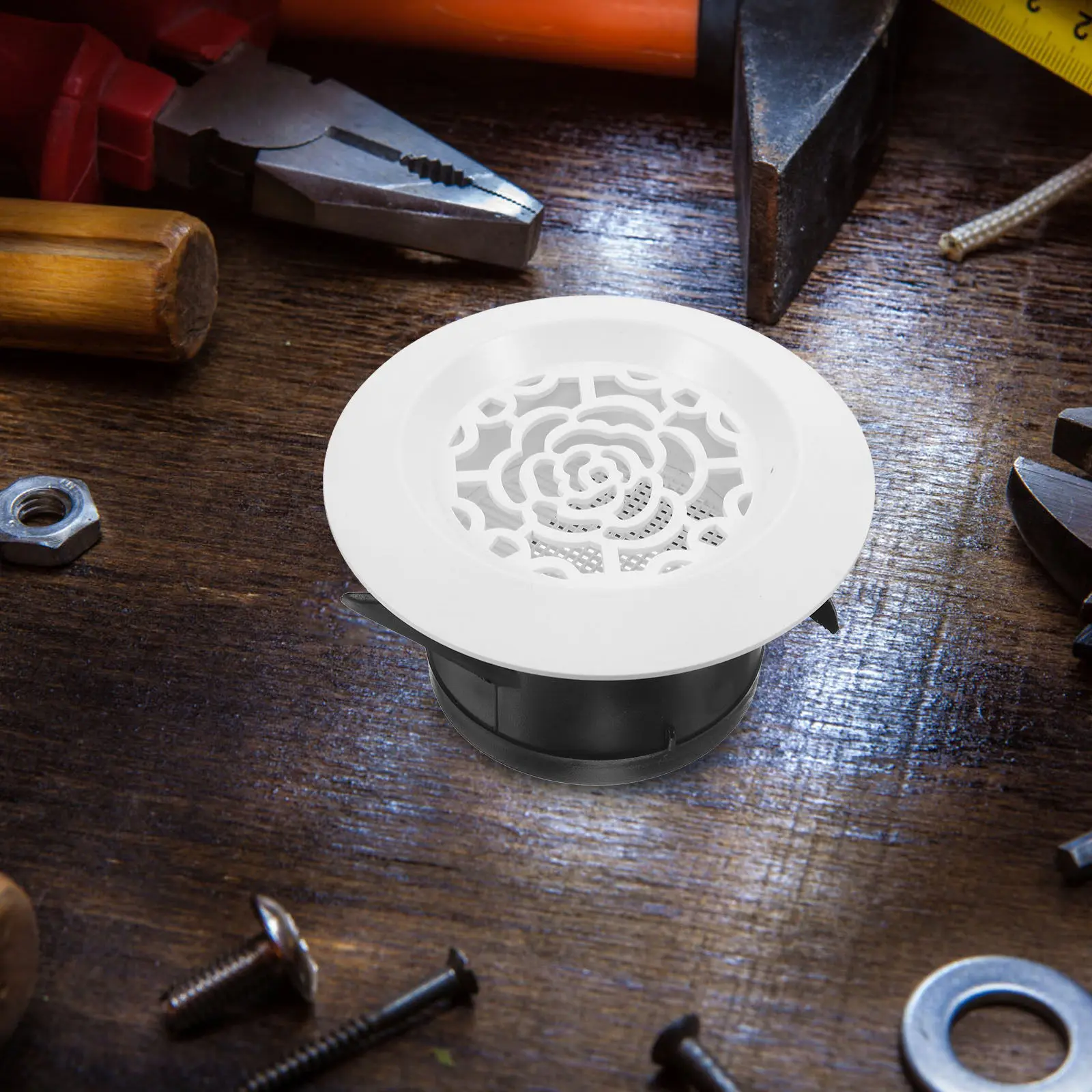 

Пластиковая круглая вентиляционная решетка для вытяжки: простая установка, мощный воздуховод для кухни, ванной комнаты, автофургона