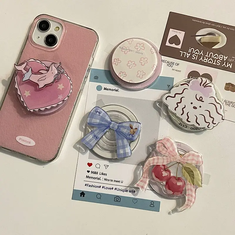 

Love Dolphin For Magsafe Magnetic Phone Grip Tok Griptok Stand For iPhone Funny Foldable Wireless Charging Holder