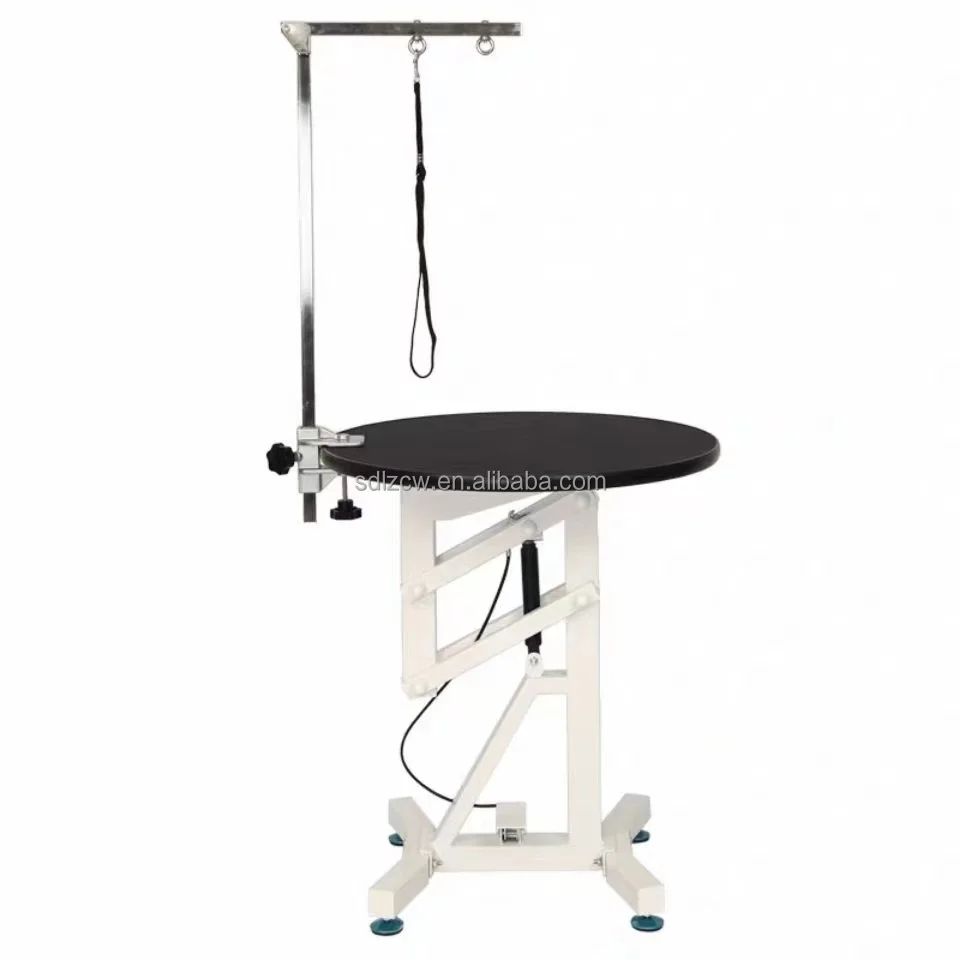 

2023 Pet salon Grooming Table Air-lifting Adjustable Veterinary Groomer Use for Cat Dog Pet Grooming Table Round