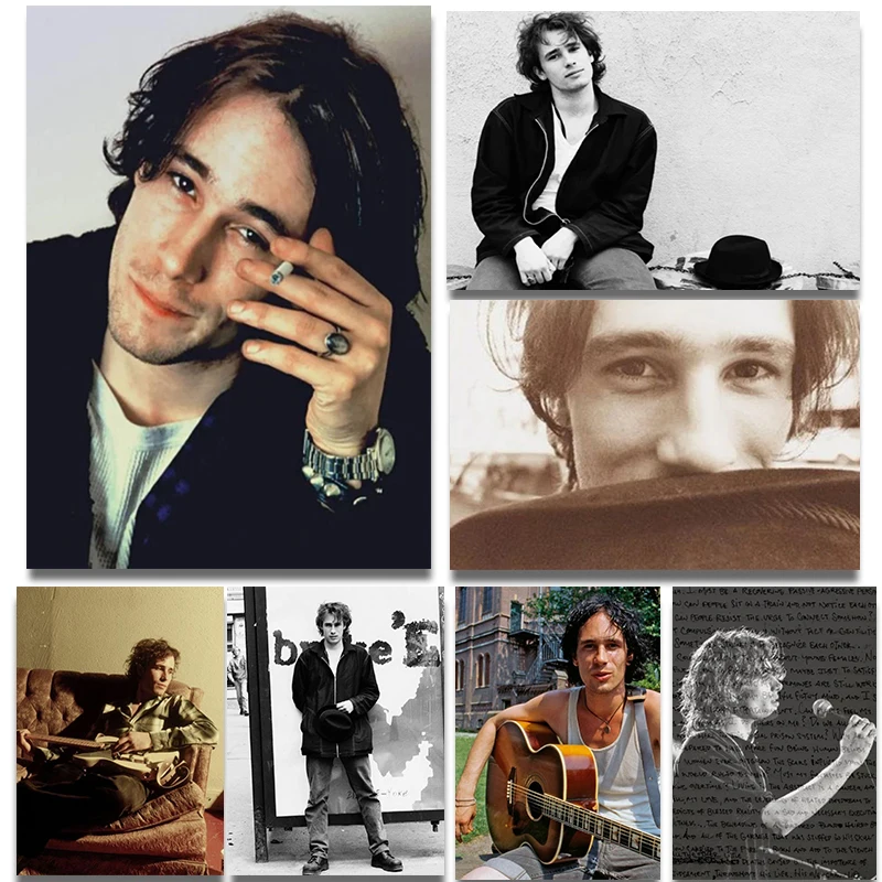 Modern Popular Singers J-Jeff Buckley Photography Posters Music Album Modern Prints Canvas Wall Pictures Home Living Room Decor