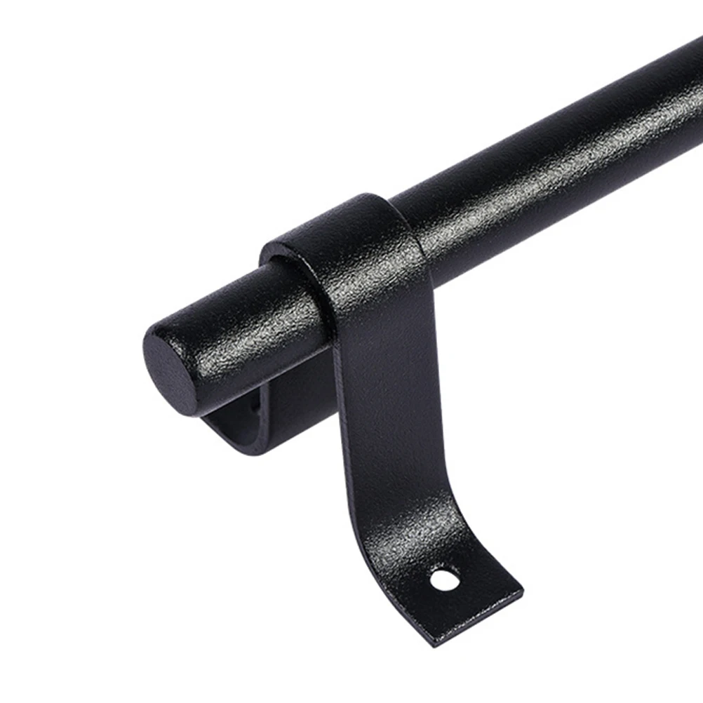 

Barn Door H Home Accessories Iron Pull Bar Cupboard Wardrobe Closet Knob Black Finish Durable Reliable Hardware