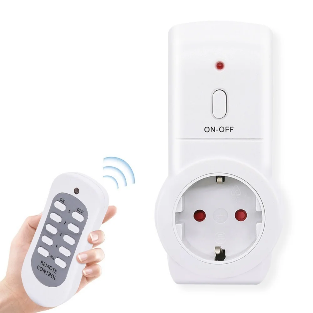 Энергосберегающая розетка, 433,92 МГц, дистанционный переключатель, дистанционное управление бытовой техникой, 16 А, максимальный рейтинг, экологически чистый