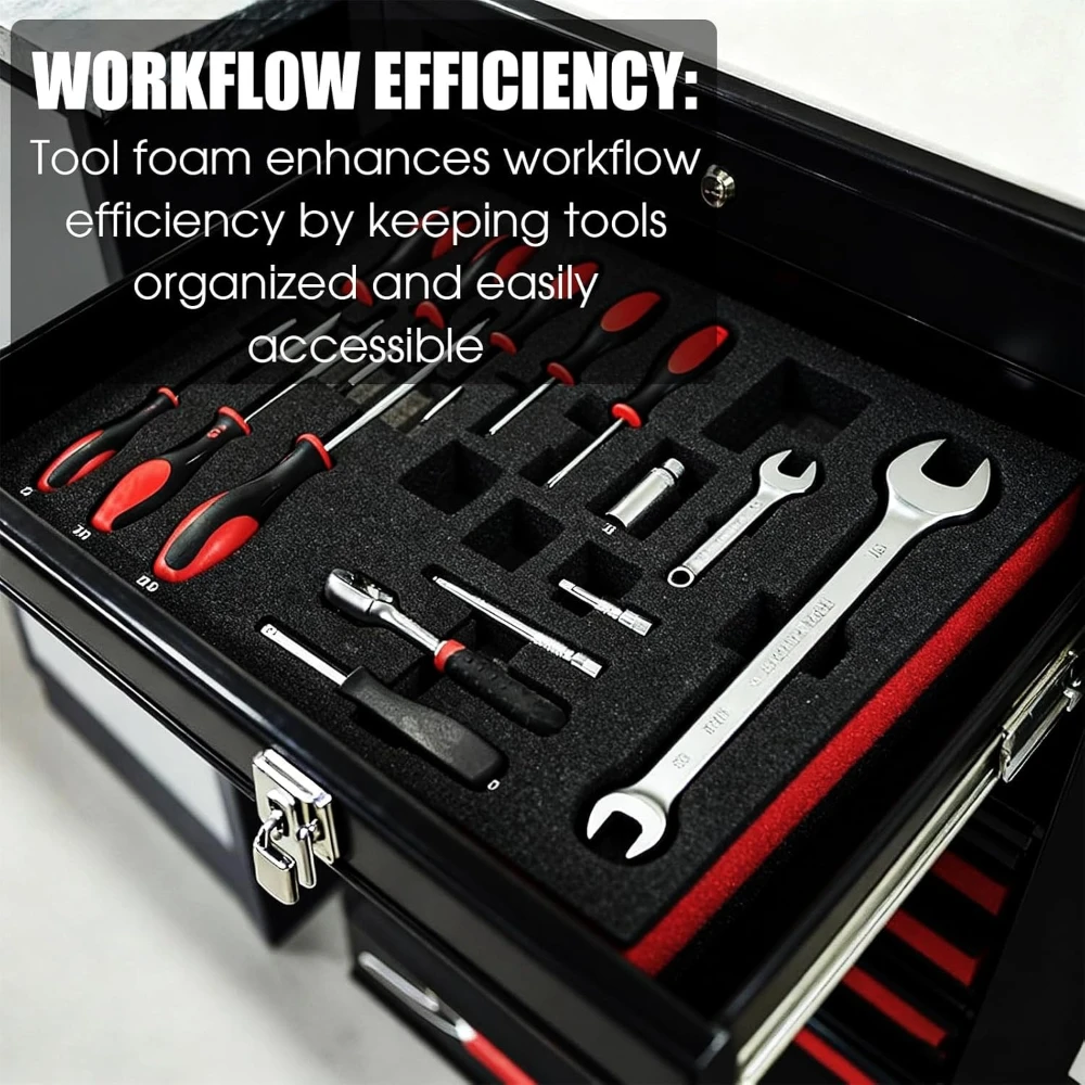 For Hard Case Storage Shadow Insert Socket Organizers - Toolbox Protection Polyethylene Tool Box Foam Pad Sheets Liner