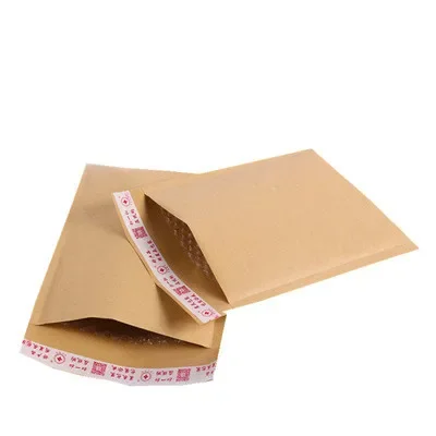 100pcs Thick Kraft Paper Bubble Shipping Envelopes with Bubble Shipping Bags Mailer Mailing Bags Padded Envelope Packaging Pouch