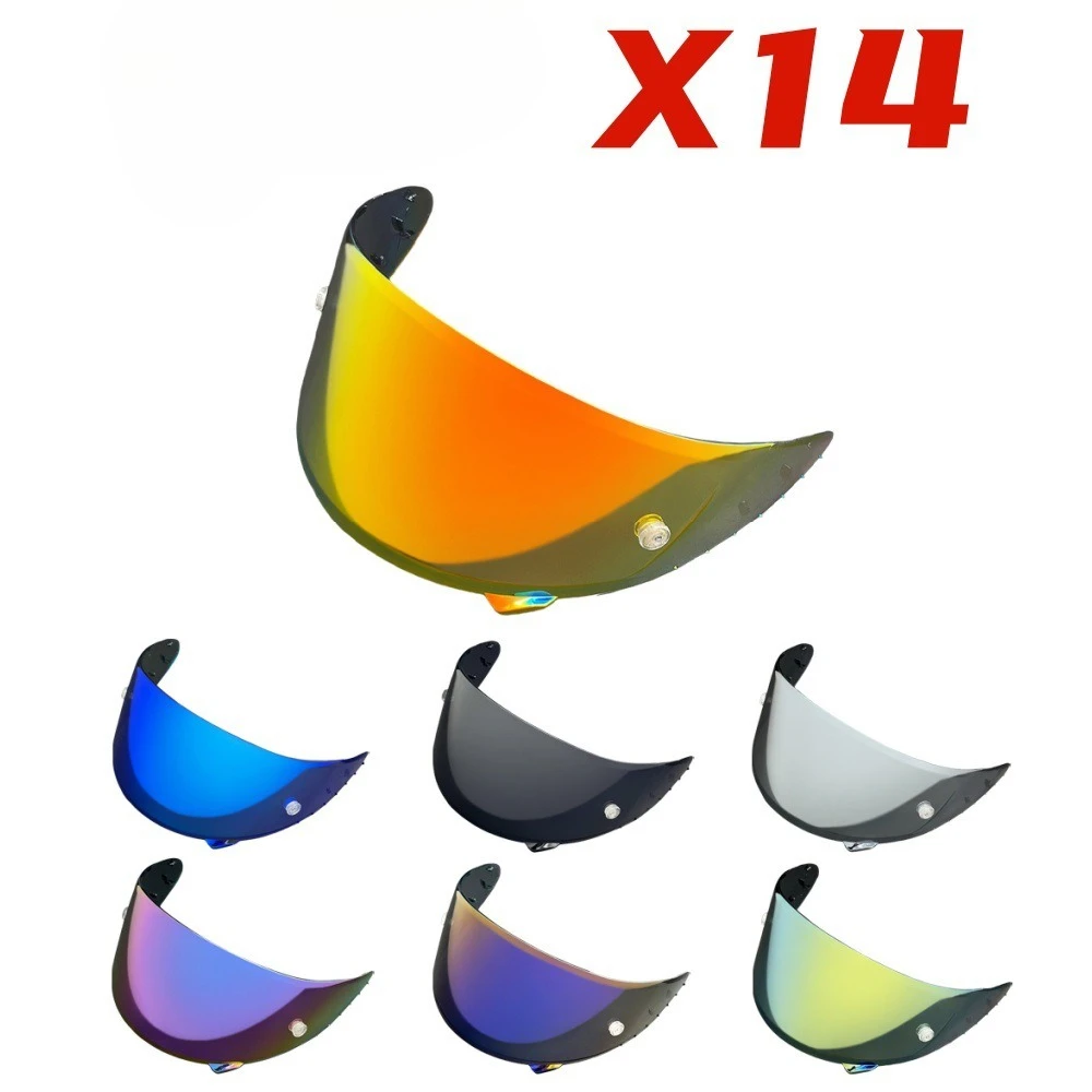 

X14 Helmet Lens Adaptation Helmet for Z7 CWR1 RF1200 X-spirit NXR Plated Lenses Day and Night