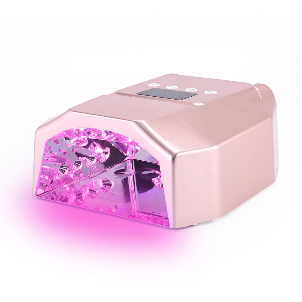 เครื่องอบเล็บไร้สายระดับมืออาชีพ พร้อมหลอดไฟยูวีแอลอีดี 98 วัตต์แบบชาร์จได้ แห้งเร็ว และมีตัวเลือกสีใหม่