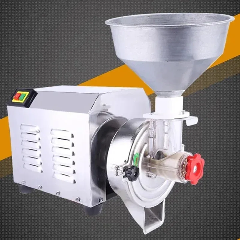 

2200W Food Grade Stainless Steel Grinder Sesame Soy Rice Paste Maker Commercial Pulping Machine 60kg/h