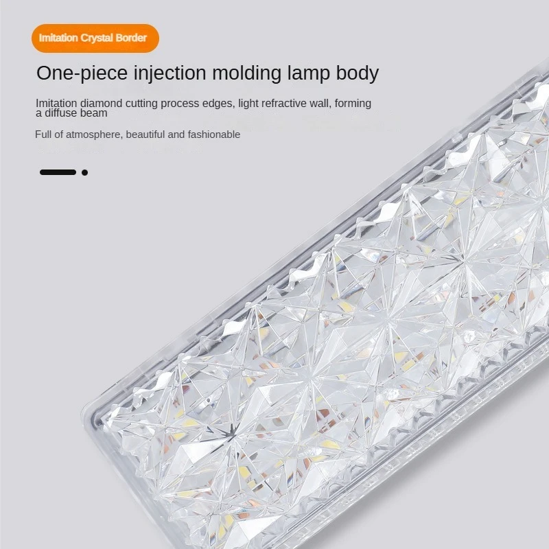 E27 LED Lamp Strip Tube Lighting Ac85-265V 18W/24W 6000K Bulb Adjustable Direction 360° Indoor Cold White Long Crystal Bulb
