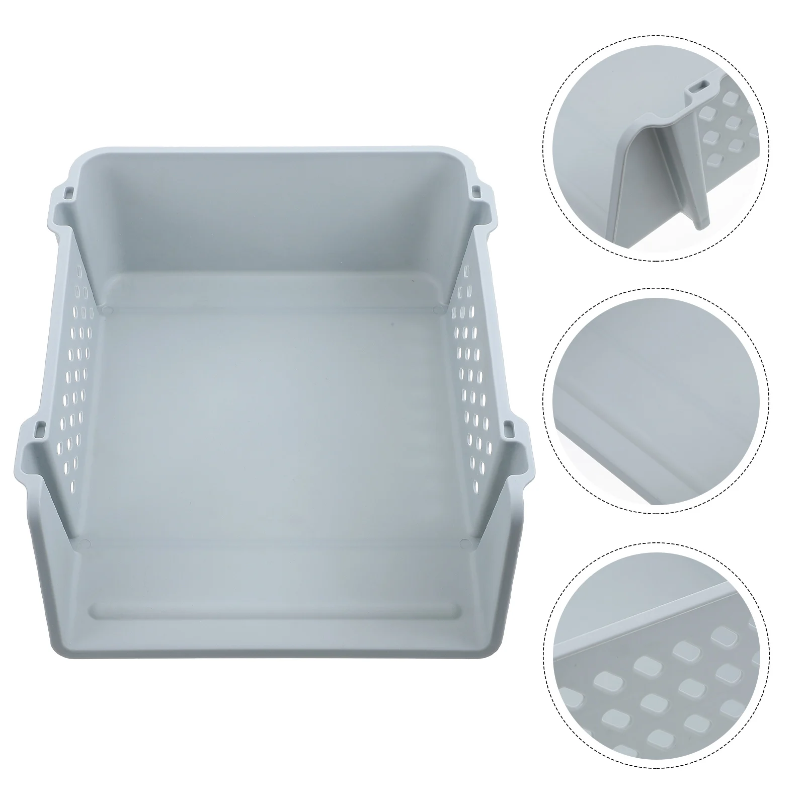 

Desktop Stationery Organizer File Storage Rack Multi-Functional Plastic Sundries Holder Stackable Shelf Compact