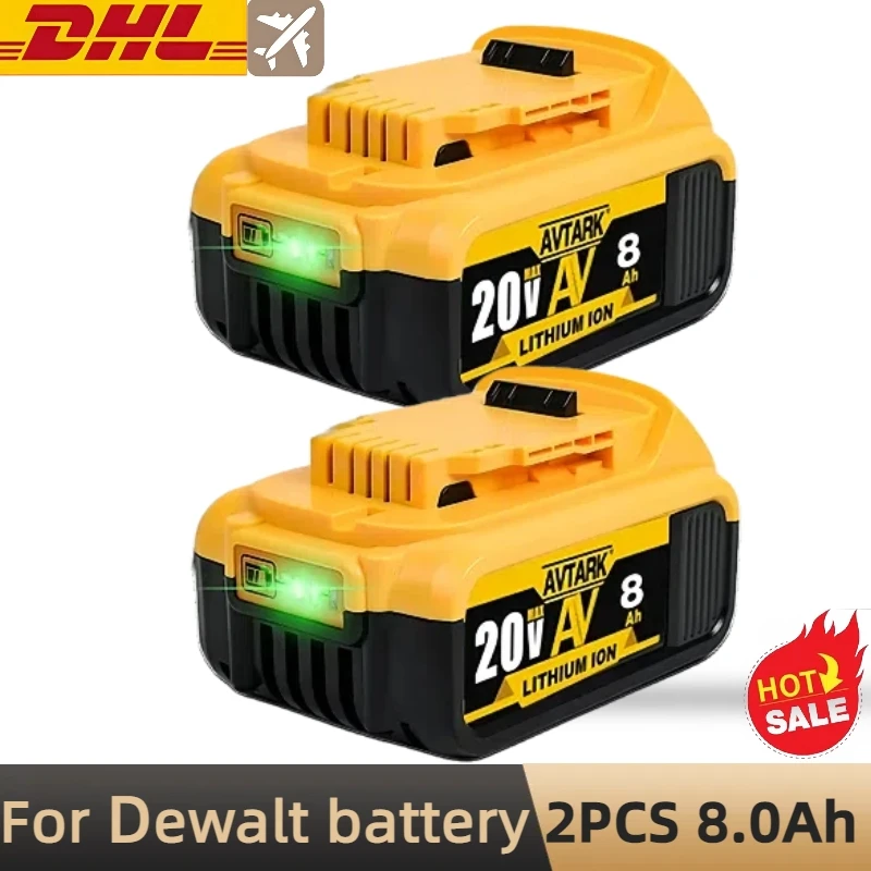 New 100% Genuine 12000mAh 20V for Dewalt Power Tool Battery DCB206 20V 18.0Ah Battery DCB206 20V Battery DCB205 DCB201 DCB203