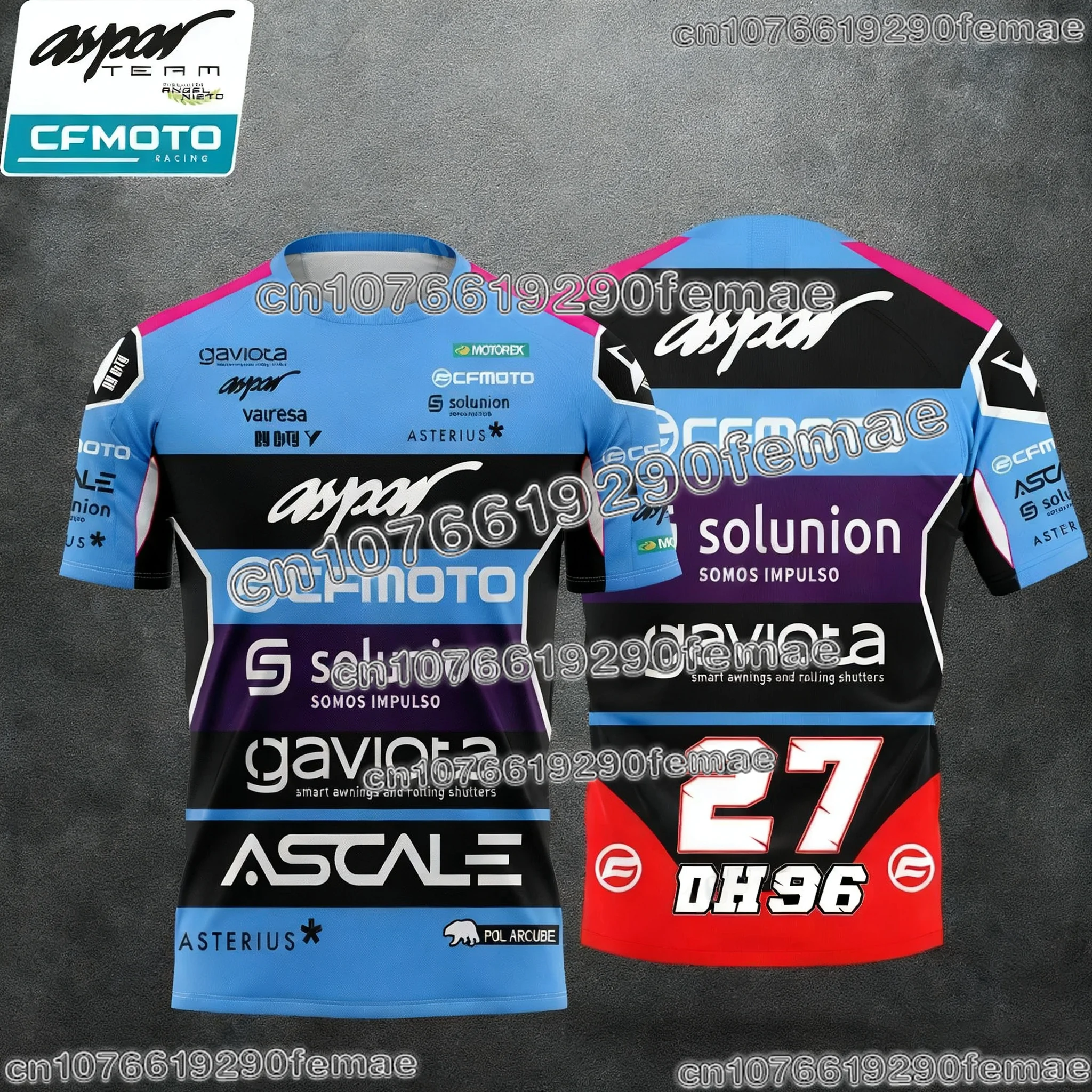 

2026 HOT SALE CFMOTO Aspar Racing Team Motorcycle Fan T Shirt Short Sleeve Casual Street Fashion Sportswear Tee Unisex