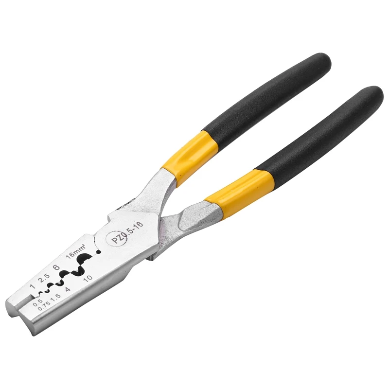 Pz 0.5-16 alicate de friso pequeno estilo alemanha para mangas de extremidade de cabo terminais de tubo especial braçadeira ferramentas manuais
