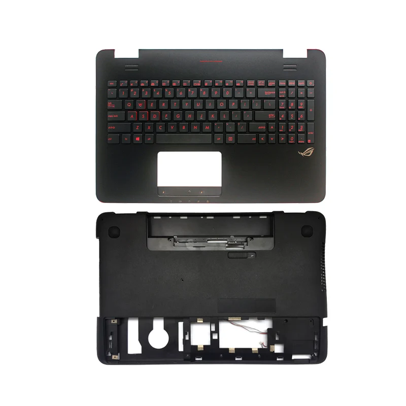 US backlit laptop keyboard for Asus G551 G551J G551JK G551JM G551JW G551JX G551VW G551V Palmrest Upper case/Bottom case cover