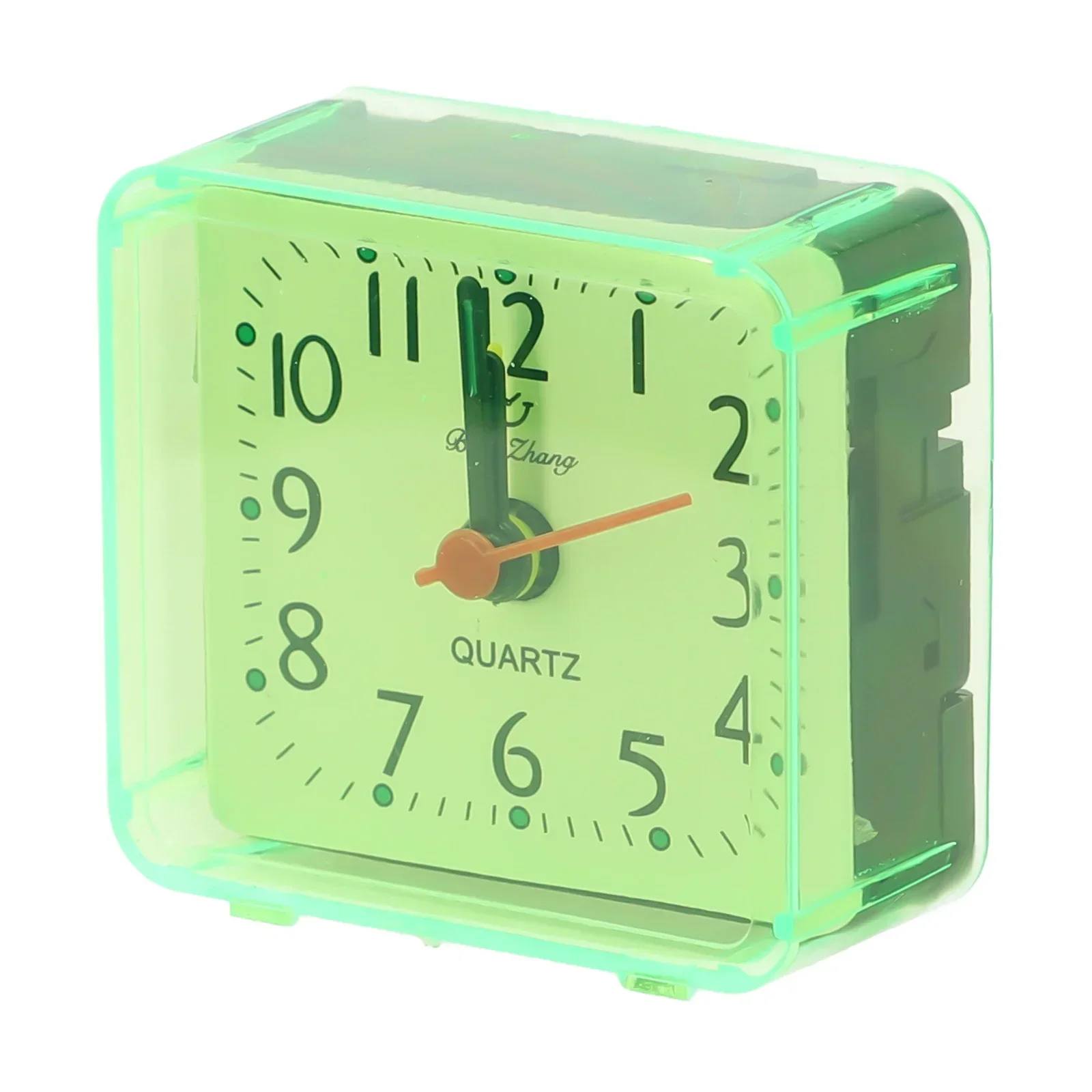 Stylish Compact Bedroom Desktop Quartz Battery Powered Bedside Wake-Up Clock With Beep Sound Small Household Table Alarm Clock