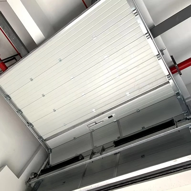 Industrial Steel Polymer Insulated Windproof Sectional Hanging Door Designed for Logistics Centers