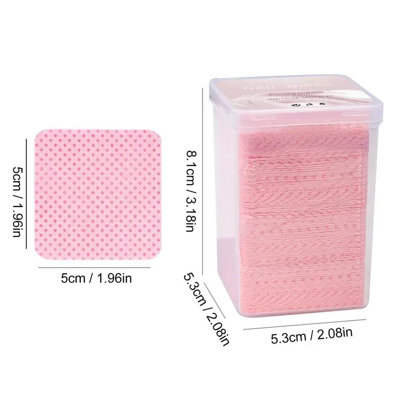 Lint Free ผ้าเช็ดทําความสะอาดเล็บ 200 pcs Polish Remover Pads ผ้าเช็ดทําความสะอาดไม่ทอสําหรับเล็บผ้าเช็ดทําความสะอาดนุ่มและสแควร์ Lint ฟรี