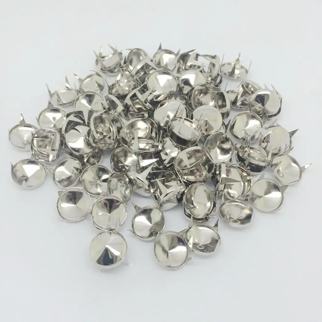 Punk Rock Rivets Metal Spike Studs Spot Silver Alloy Nailhead for DIY Bag Shoes Clothes Accessories