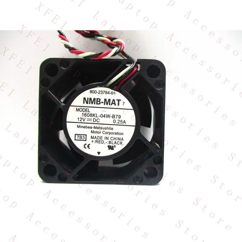 D  1PC 1608KL-04W-B79 FOR NMB Cooling Fan DC12V 0.25A 3.0W 40*40*20mm 3 pin New