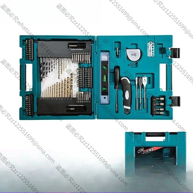For Genuine Manual Tool Set, Multifunctional Combined Electric Drill Bits & Driver Bits 104 Piece Kit