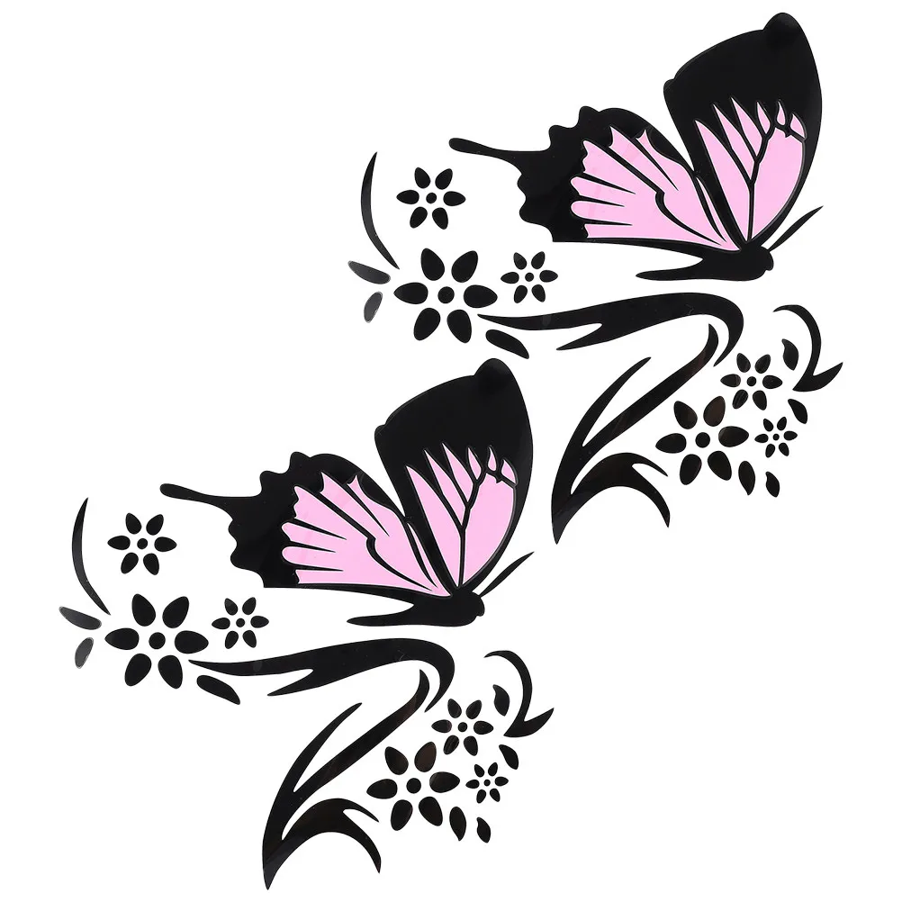 

2pcs Car Decals Stickers for Car Window Decor Aesthetic DIY PVC Material Easy Install Remove Cool Stylish Appearance Laptop