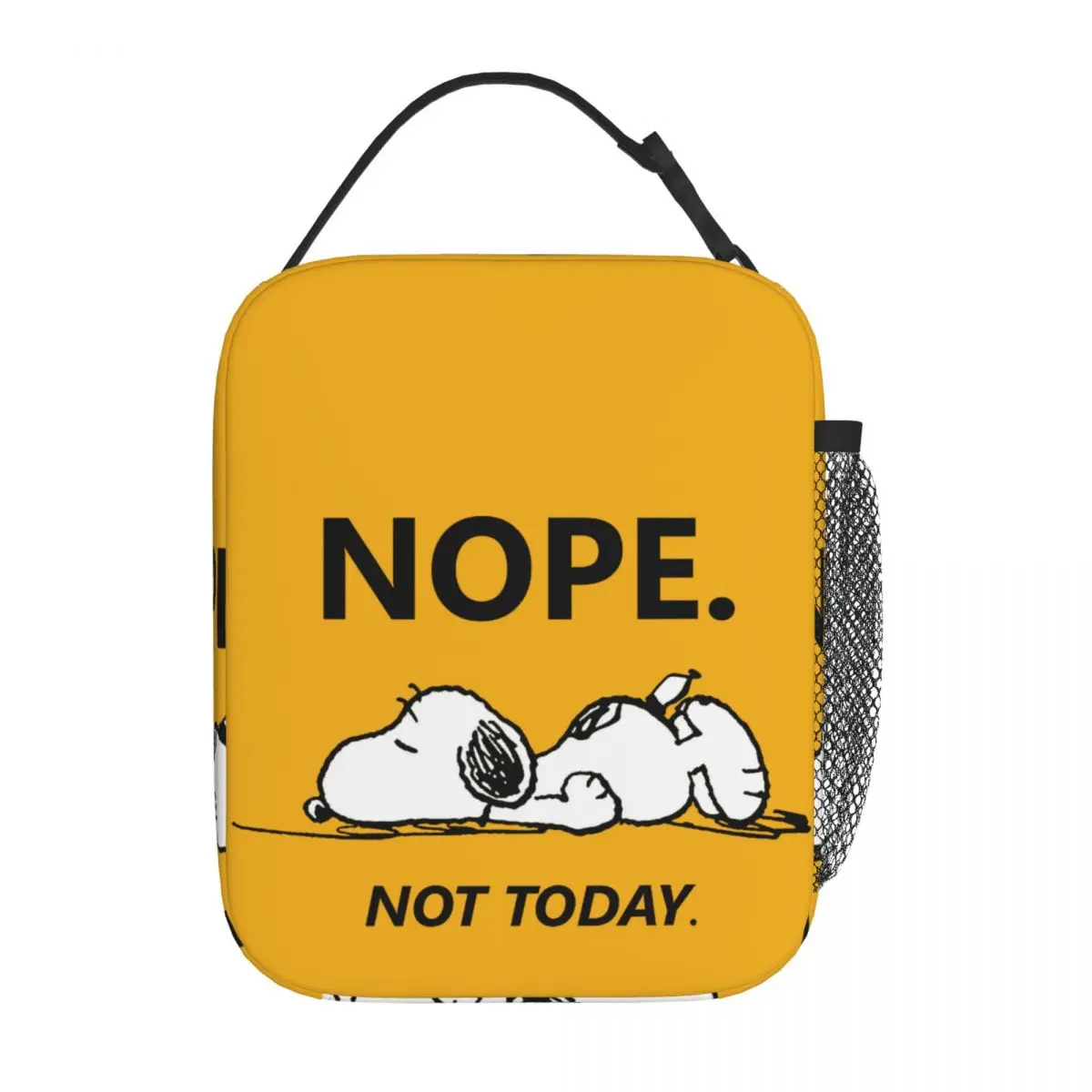 Custom Cute Cartoon Snoopy Insulated Lunch Bags for School Office Food Leakproof Thermal Cooler Lunch Box Women Children