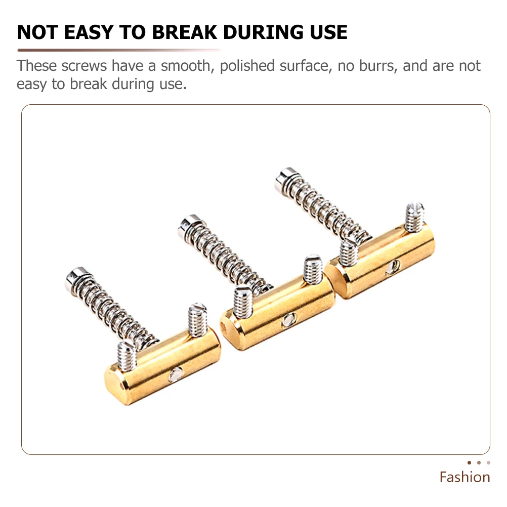 

Copper Saddle Screw Spring Electric Guitar Bridge Metal Screws System Parts Tremolo Saddles